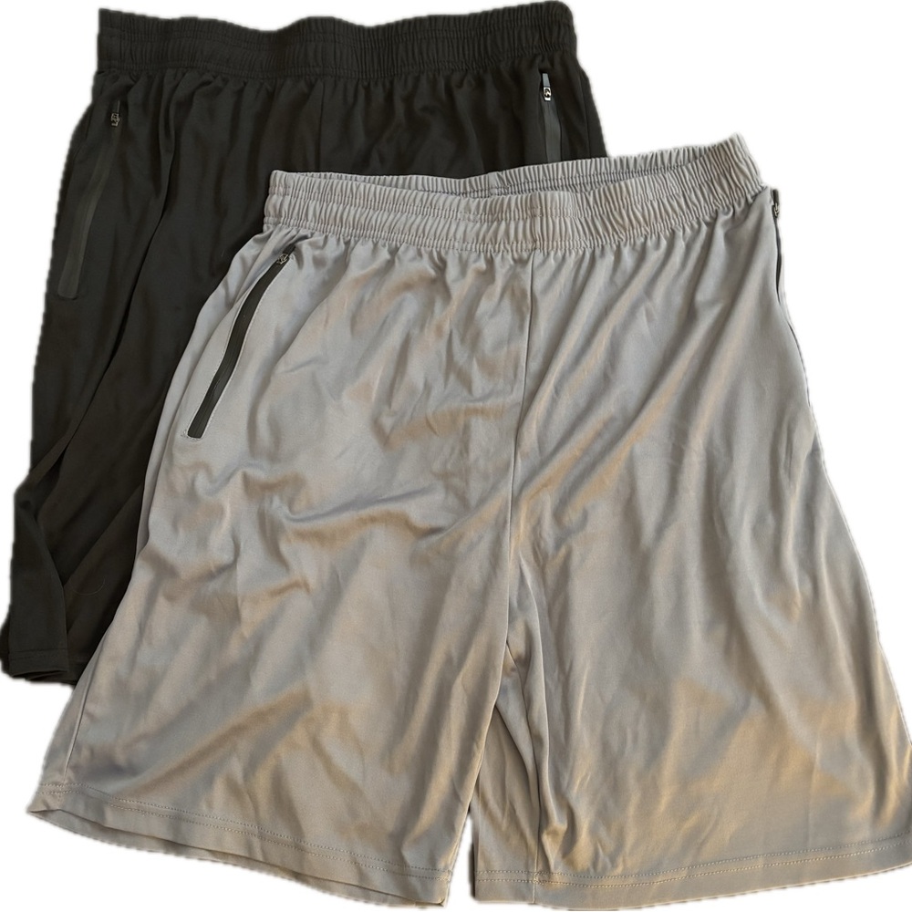 Ultra Performance -Pair Men's Black and Gray Basketball  Shorts - 23 Length - XL